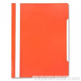 Папка-скоросшиватель Бюрократ PREMIUM А4, плотная, оранжевый